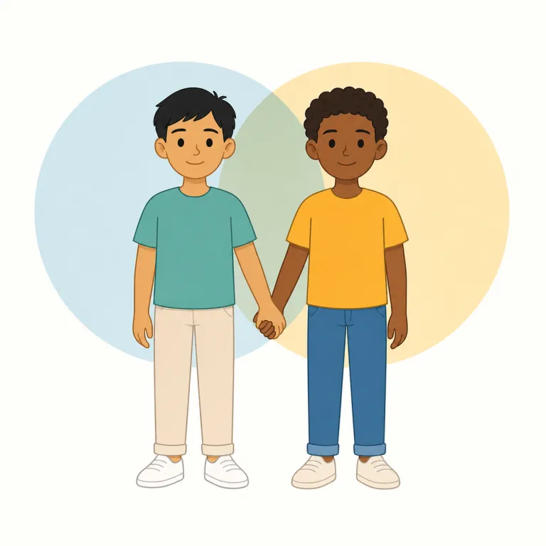 interracialの覚え方イラスト