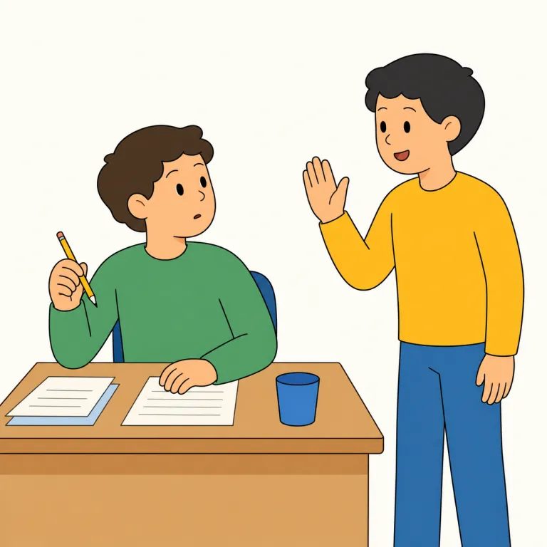 interruption（中断、妨害・名詞）の覚え方イラスト — こちらは「流れが切れた事実」より、邪魔が入って集中や発表が乱された感覚で覚えると使い分けやすい