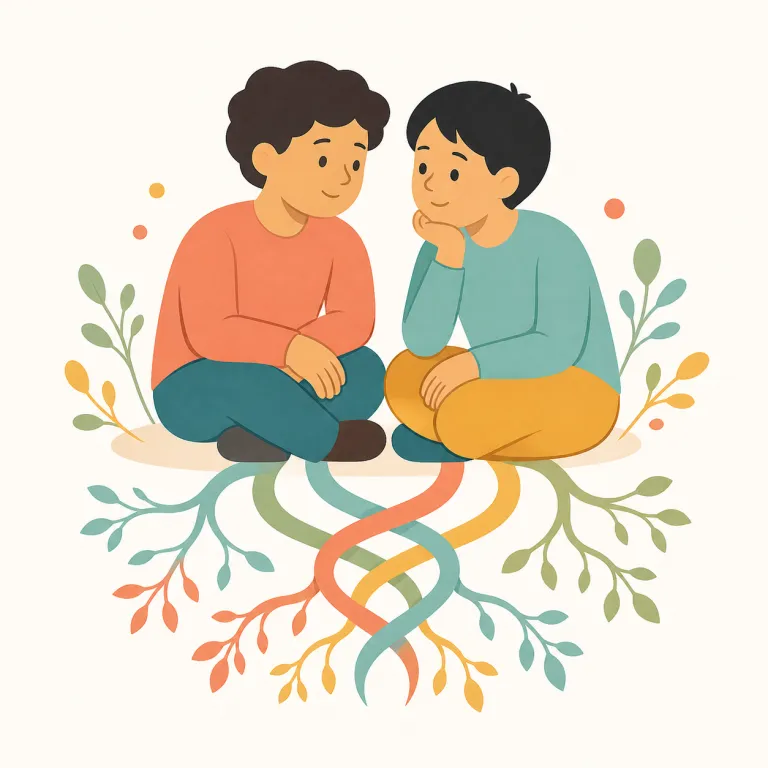 intimately（深く、密接に・副詞）の覚え方イラスト — intimately は intimate（親しい）に -ly が付いた副詞なので、まず「形」で覚えると取り出しやすいです