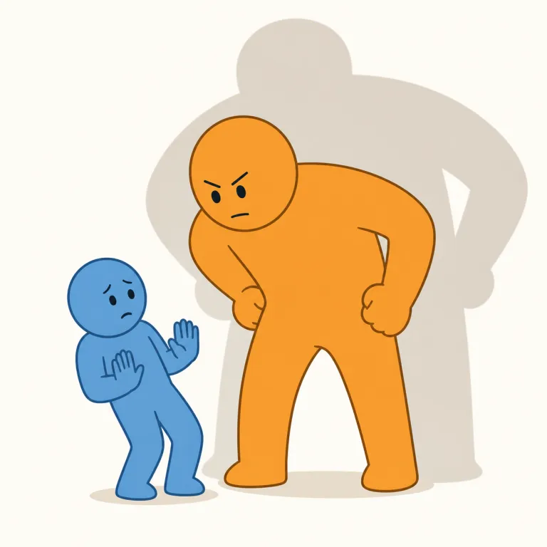 intimidateの覚え方イラスト