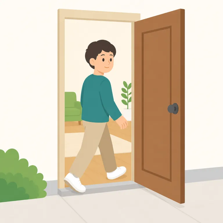 into（〜の中へ、〜の中に入って・前置詞）の覚え方イラスト — into は in + to の感覚で、外から内側へ移る動きを表す前置詞として覚えます