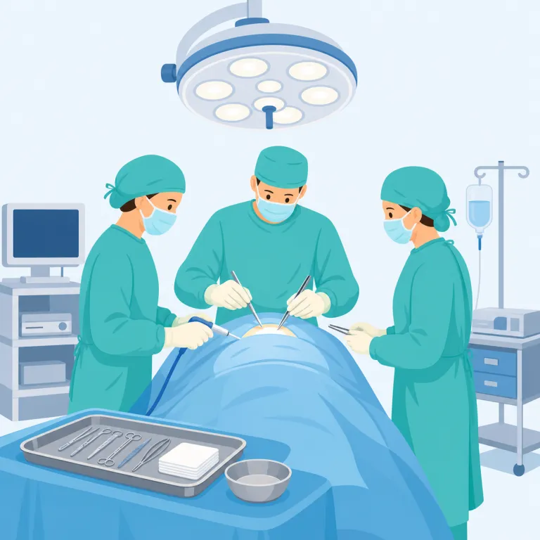 intraoperative（術中・形容詞）の覚え方イラスト — `intra-` は `international` ではなく `intranet` や `intravenous` と同じく「内部で・〜の中で」