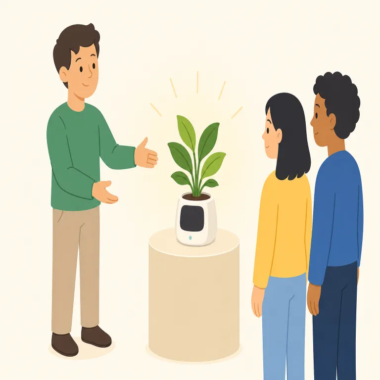 introduce（導入する・動詞）の覚え方イラスト — この用法では、人の紹介ではなく「仕組みを組織の中へ入れる」と考える