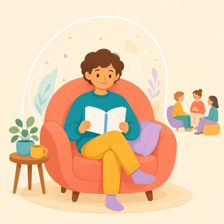 introverted（内向的な・形容詞）の覚え方イラスト — introvert を知っていれば、その形容詞形が introverted だと押さえると覚えやすいです