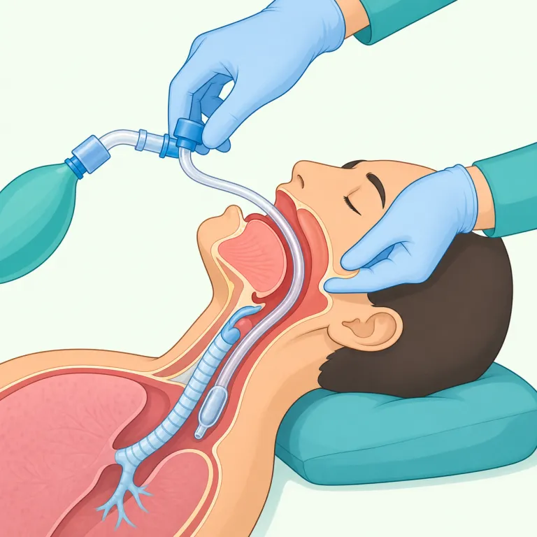 intubation（挿管・名詞）の覚え方イラスト — tube を知っていれば中心イメージはまず「管」