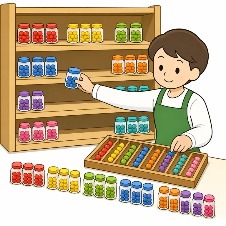 inventory（棚卸し・noun）の覚え方イラスト