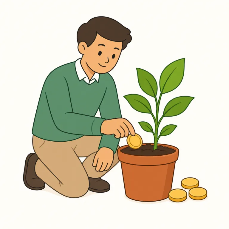 investor（投資家・名詞）の覚え方イラスト — まず invest を核に覚えるとよい