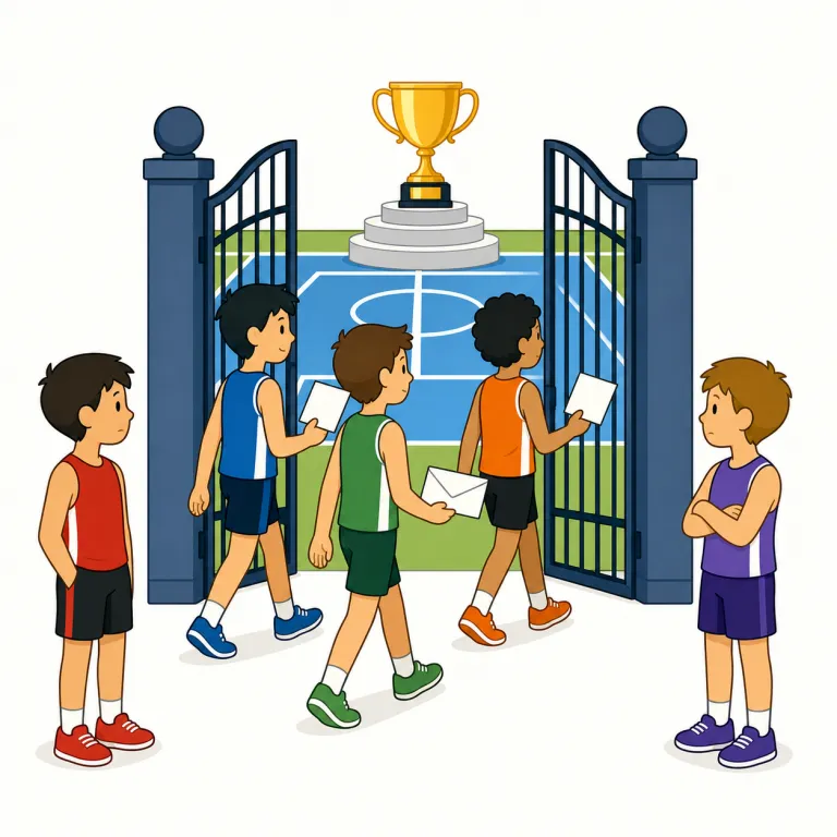 invitational（招待試合・noun）の覚え方イラスト