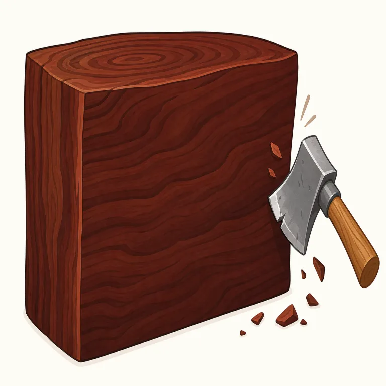 ironwood（鉄木・名詞）の覚え方イラスト — この「鉄木」は、ironwood を日本語の樹木名・材名として訳す用法です