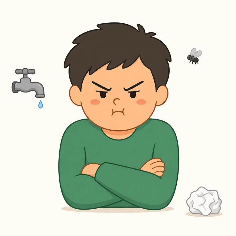 irritableの覚え方イラスト