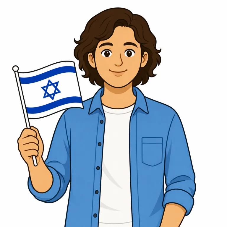 israeli（イスラエル人・noun）の覚え方イラスト