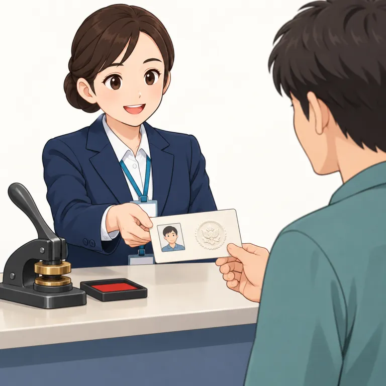issue（出す・verb）の覚え方イラスト