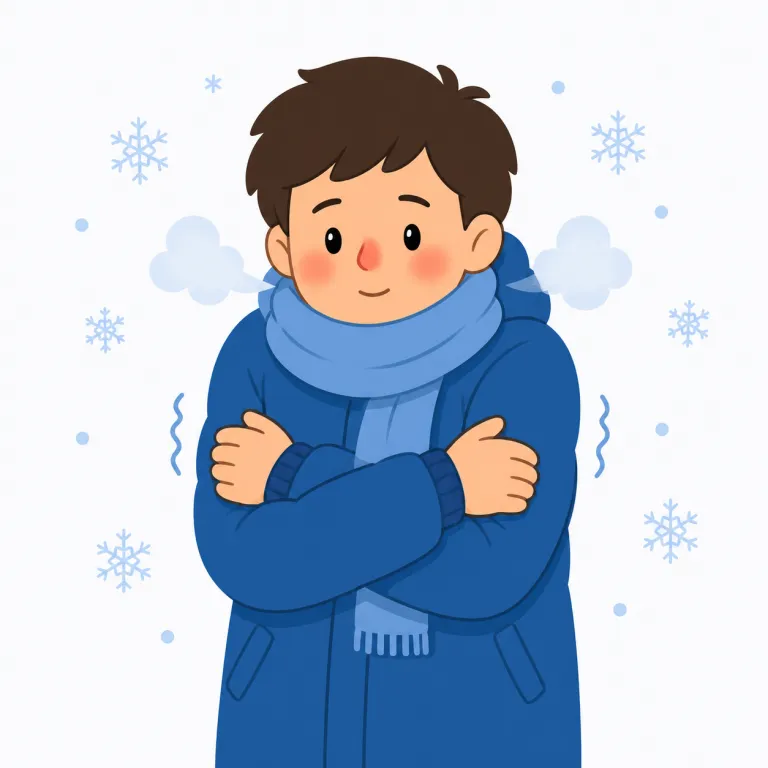 it's getting cold（寒くなってきた・フレーズ）の覚え方イラスト — ポイントは get =「手に入れる」だけでなく「〜になる」
