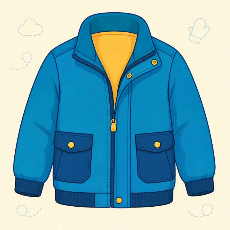 jacket（上着、ジャケット・名詞）の覚え方イラスト — まず wear / put on と一緒に出る「着る上着」として押さえると覚えやすいです