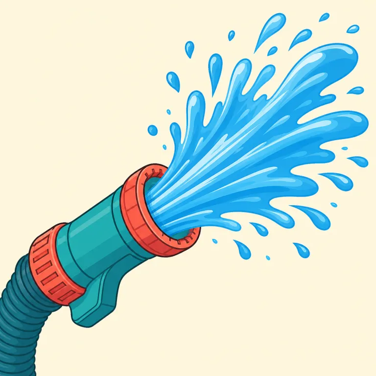 jetting（噴射・名詞）の覚え方イラスト — jet を知っていれば、「細く強く前へ飛び出す」感覚をそのまま使える