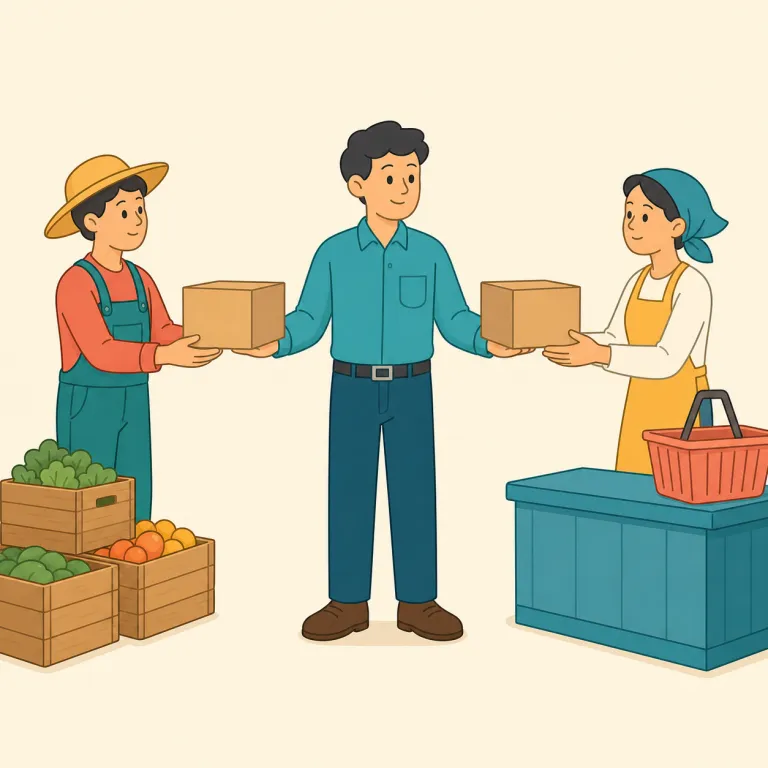 jobber（仲介業者・名詞）の覚え方イラスト — まず job を単なる「仕事」ではなく「取引の口・案件」と見ると覚えやすいです