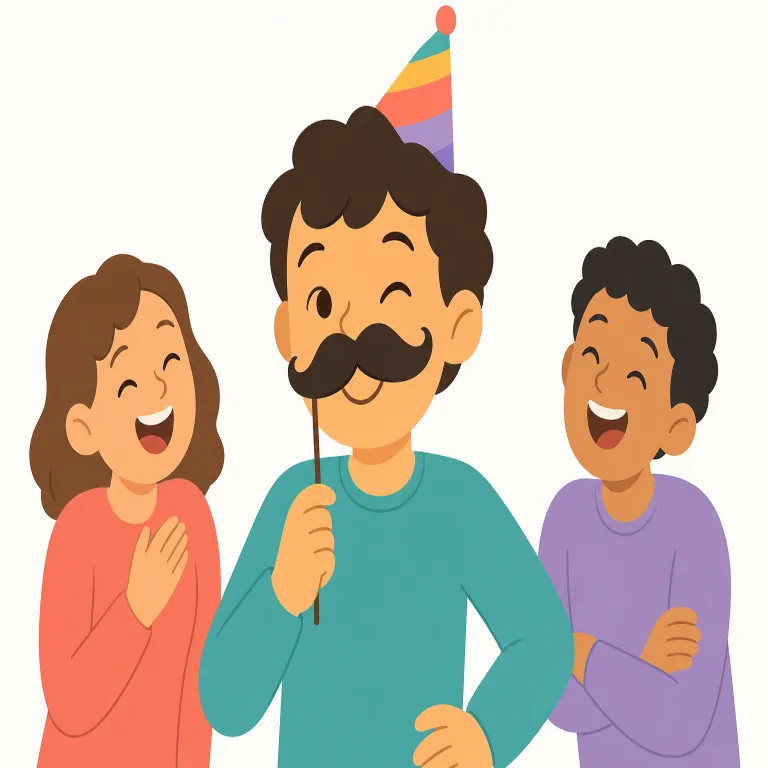 jocular（冗談っぽい・形容詞）の覚え方イラスト — まず easy な語の joke を思い出すと覚えやすいです