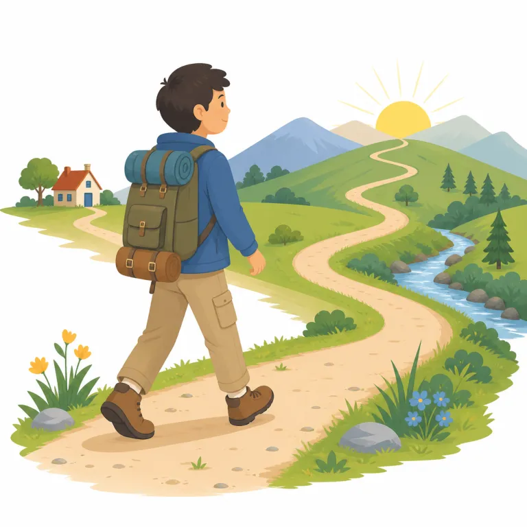 journey（旅する・verb）の覚え方イラスト