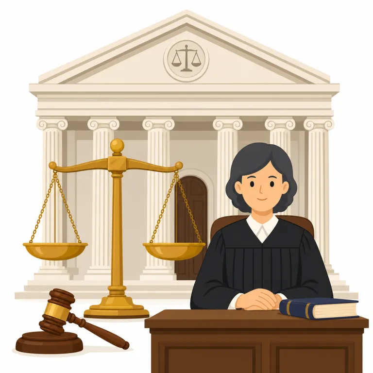 judiciaryの覚え方イラスト
