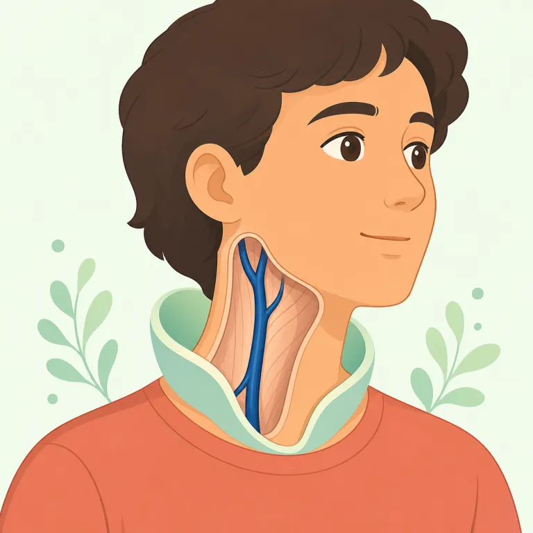 jugular（頸静脈、急所・名詞）の覚え方イラスト — まず jugular vein をひとかたまりで覚えると定着しやすいです