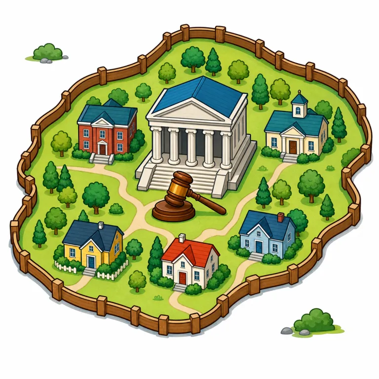 jurisdiction（管轄区域・noun）の覚え方イラスト