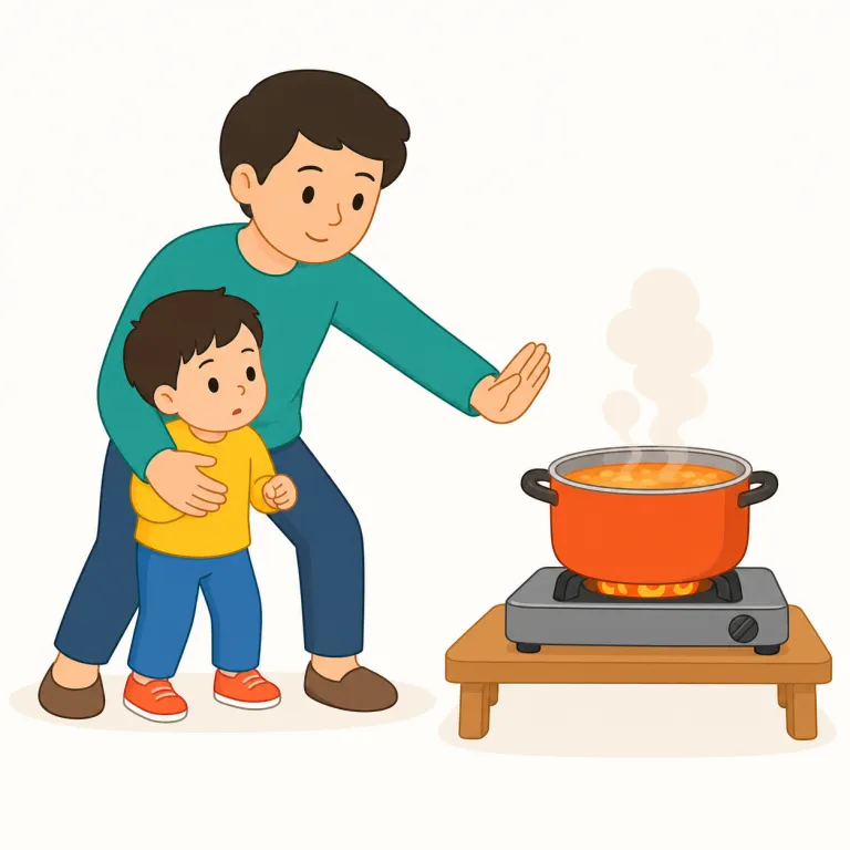 keep a away from b（AをBから遠ざける・句動詞）の覚え方イラスト — 核は keep「その状態に保つ」