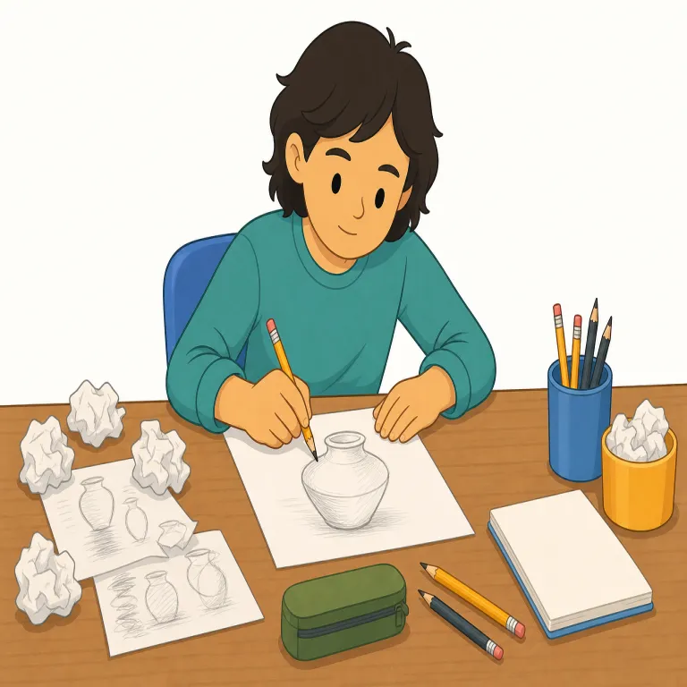 keep at（続ける・句動詞）の覚え方イラスト — keep at は、keep の「保つ・続ける」に、at の「その対象に向かっている」感覚が加わった句動詞です