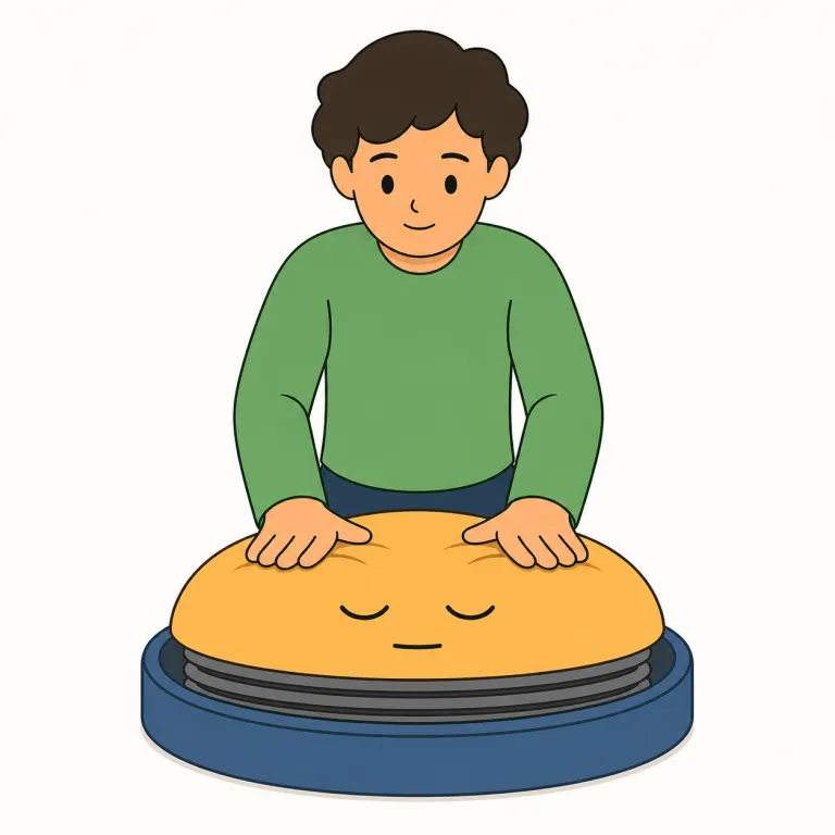 keep down（を抑える、低く保つ・句動詞）の覚え方イラスト — keep は「その状態に保つ」、down は「下のほう」