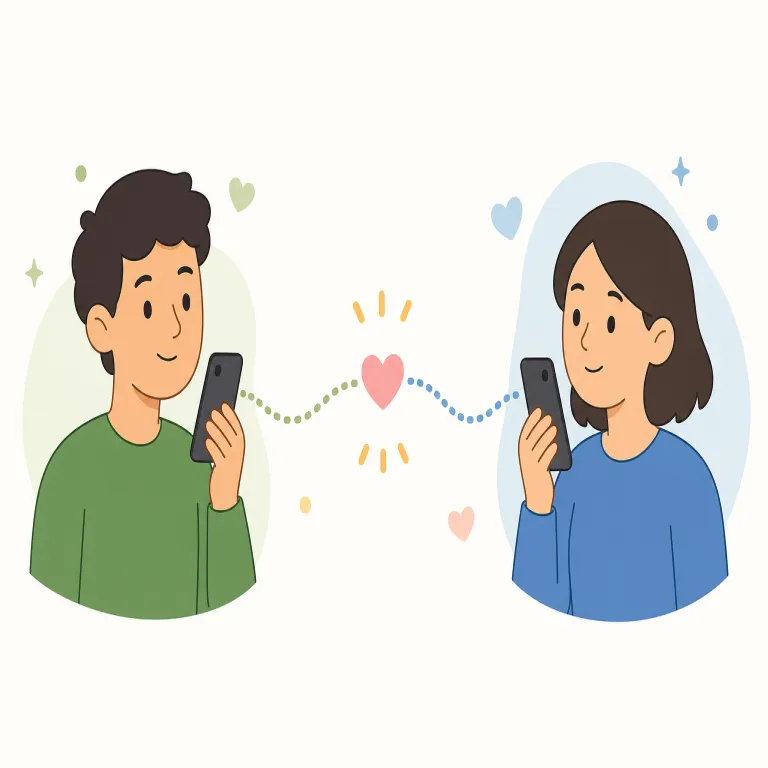 keep in touch（連絡を取る・イディオム）の覚え方イラスト — "keep"は「保つ」、"touch"は「接触」