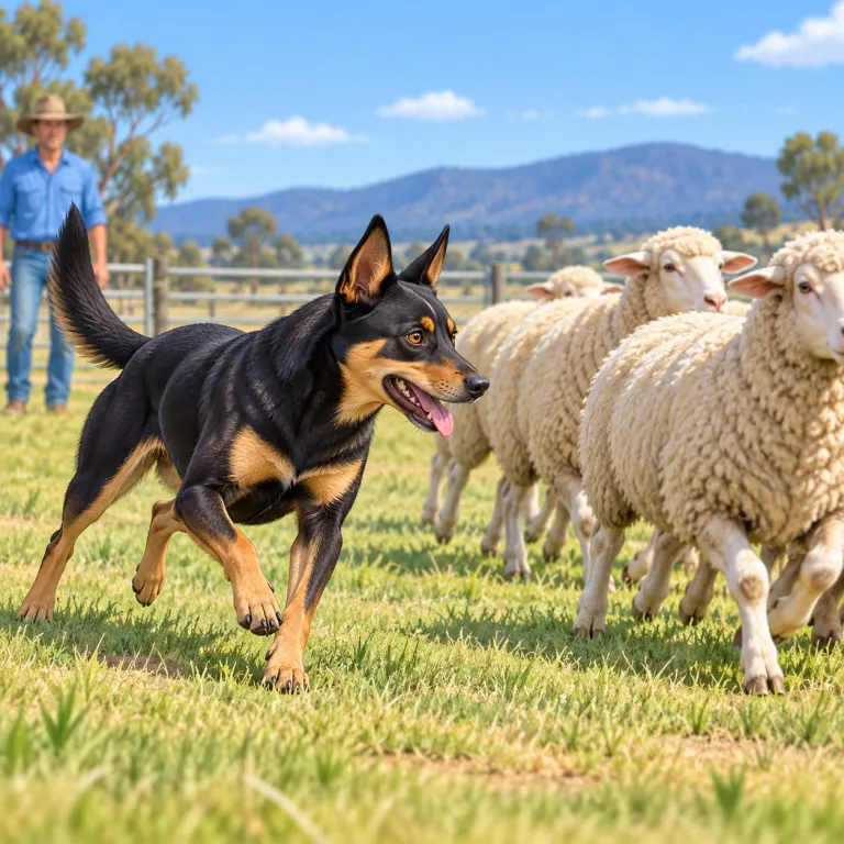 kelpie（オーストラリアの牧羊犬・noun）の覚え方イラスト