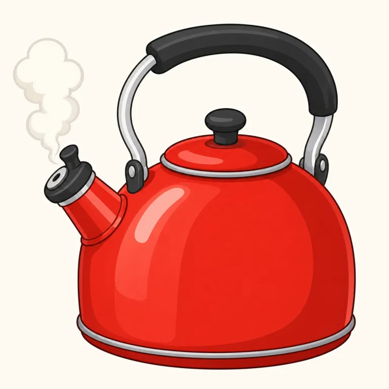 kettle（やかん・名詞）の覚え方イラスト — kettle は「お湯をわかす容器」と場面ごと覚えると定着しやすい語です