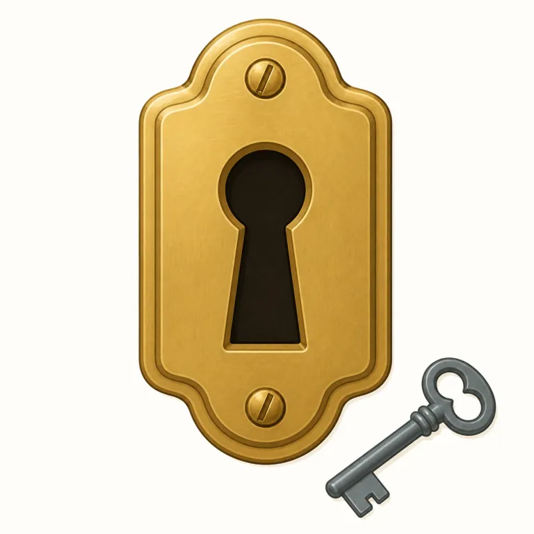 keyhole（鍵穴・名詞）の覚え方イラスト — 画像で覚えると強い語です
