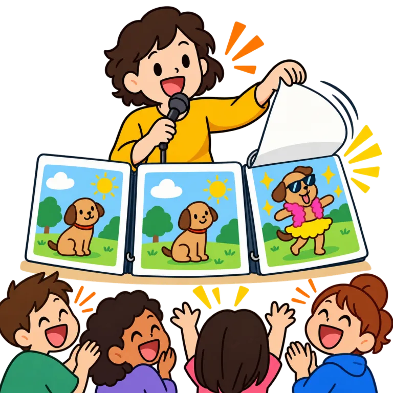 kicker（落ち・noun）の覚え方イラスト