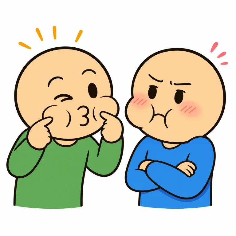 kid（からかう・verb）の覚え方イラスト