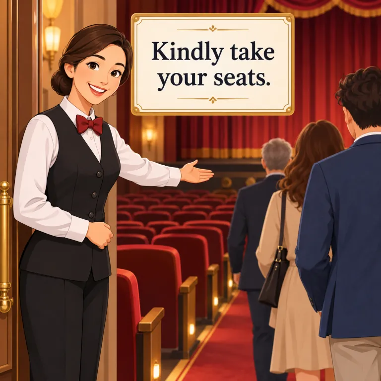 kindly（どうぞ・adverb）の覚え方イラスト