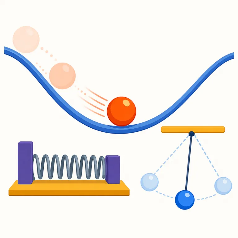 kinetics（動力学・名詞）の覚え方イラスト — `kinetic energy` の `kinetic` を先に固定すると覚えやすいです