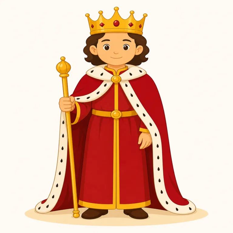 king（王・名詞）の覚え方イラスト — まず queen とセットで覚えると定着しやすい語です