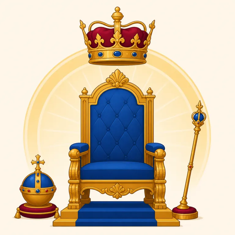 kingship（王位・名詞）の覚え方イラスト — king に -ship が付くと、「king である状態・身分」という抽象名詞になります