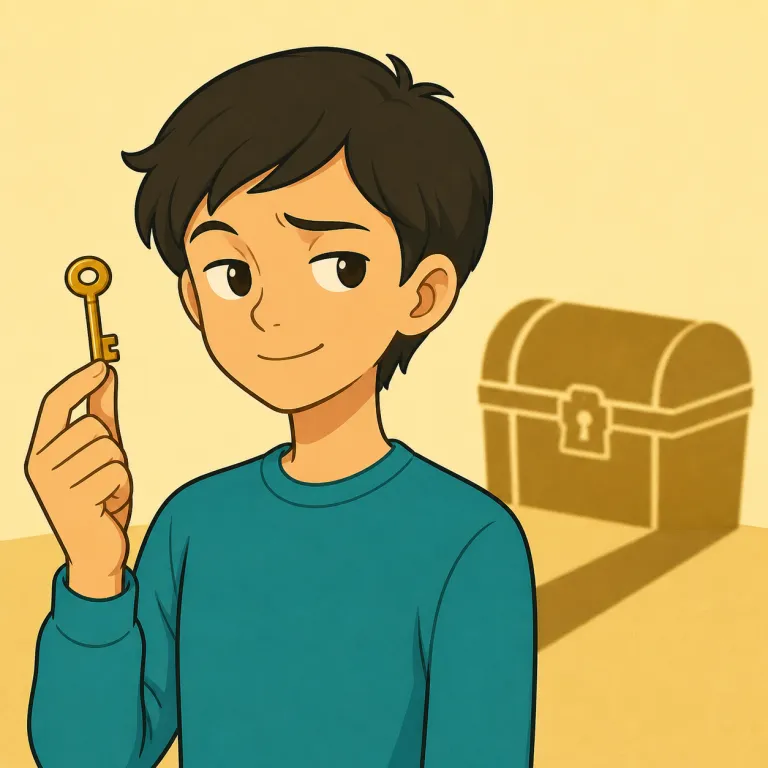 knowingly（意味ありげに・adverb）の覚え方イラスト