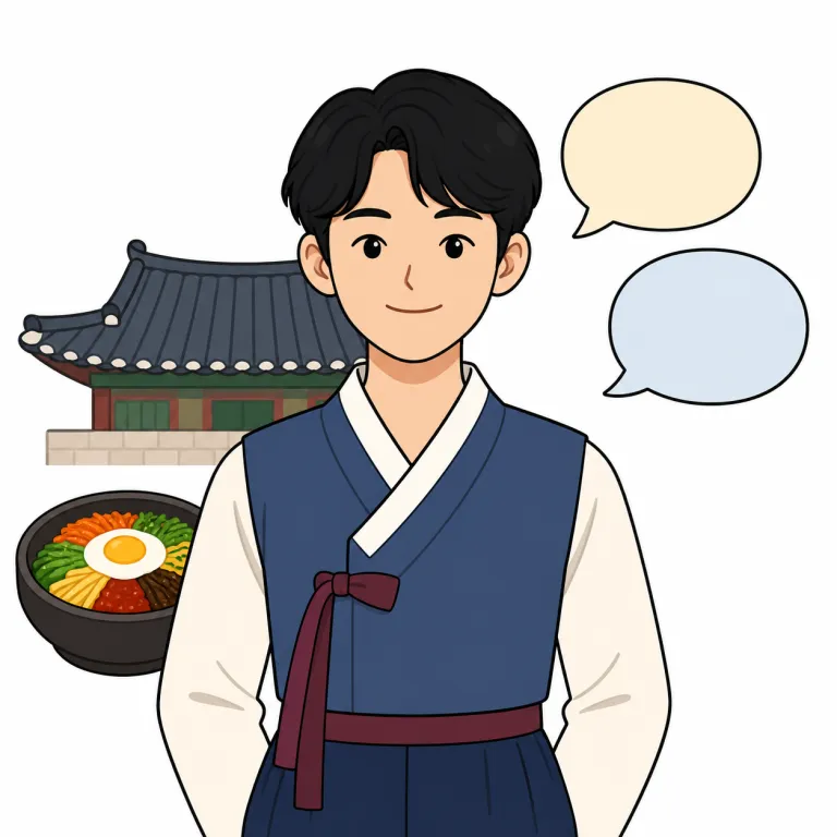korean（韓国の、韓国人、韓国語）の覚え方イラスト — Korea と Korean を必ずペアで覚えると定着しやすいです