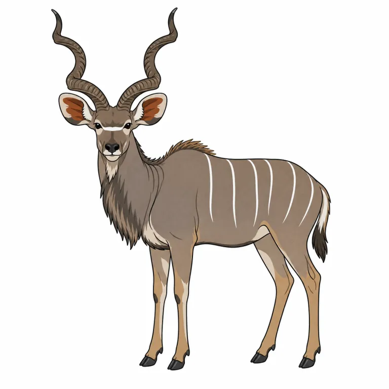 kudu（クドゥー・noun）の覚え方イラスト