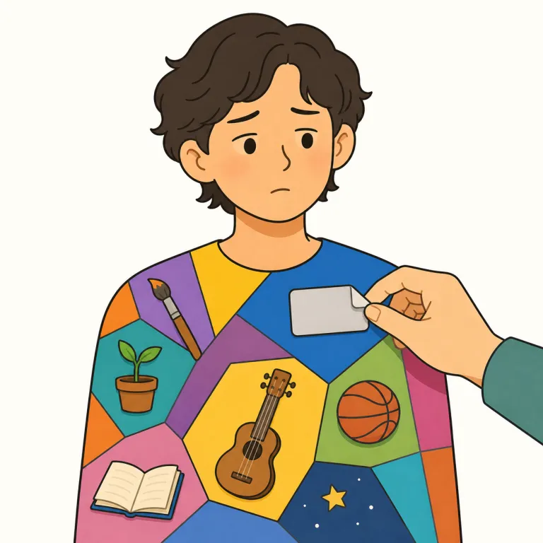 labeling（レッテル貼り・noun）の覚え方イラスト