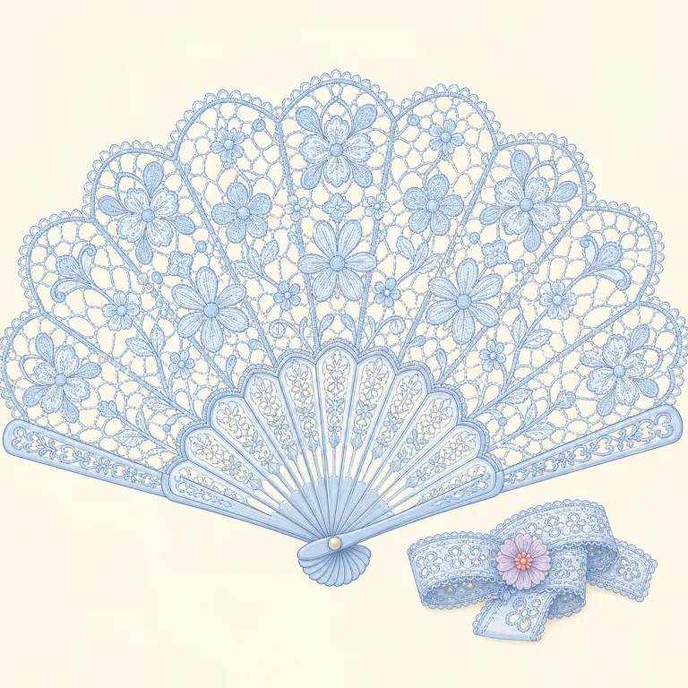 lacy（レースの・形容詞）の覚え方イラスト — lacy は名詞 lace（レース）に「〜のような」を表す -y が付いた形容詞