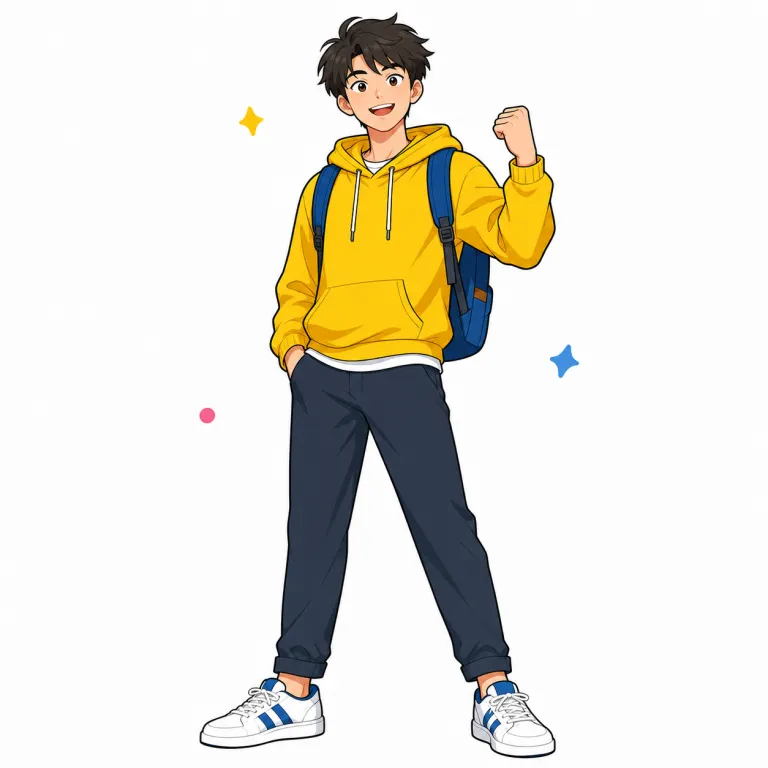 lad（若者・noun）の覚え方イラスト
