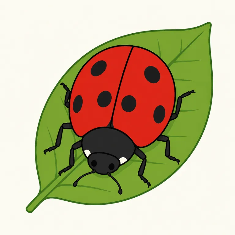 ladybird（テントウムシ・noun）の覚え方イラスト