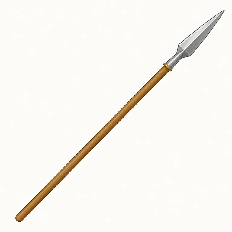 lance（槍・名詞）の覚え方イラスト — 名詞の lance は、徒歩の兵士が持つ一般的な spear ではなく、馬上の騎士が脇に抱えて突撃する細長い槍を思い浮かべるとよいです