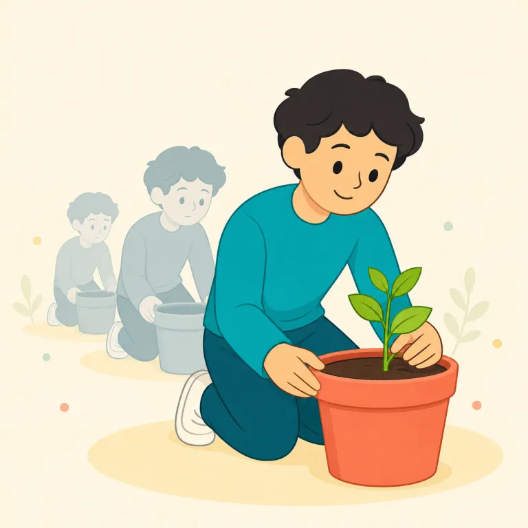 latterly（最近・副詞）の覚え方イラスト — latterly は latter「後のほう」+ -ly と見て、later や latter half を知っていれば「時間の後半に入ってから→近ごろ」とつなげて覚えると残りやすい
