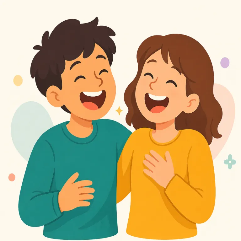 laughter（笑い・名詞）の覚え方イラスト — まず laugh を知っていればつなげて覚えやすい語です