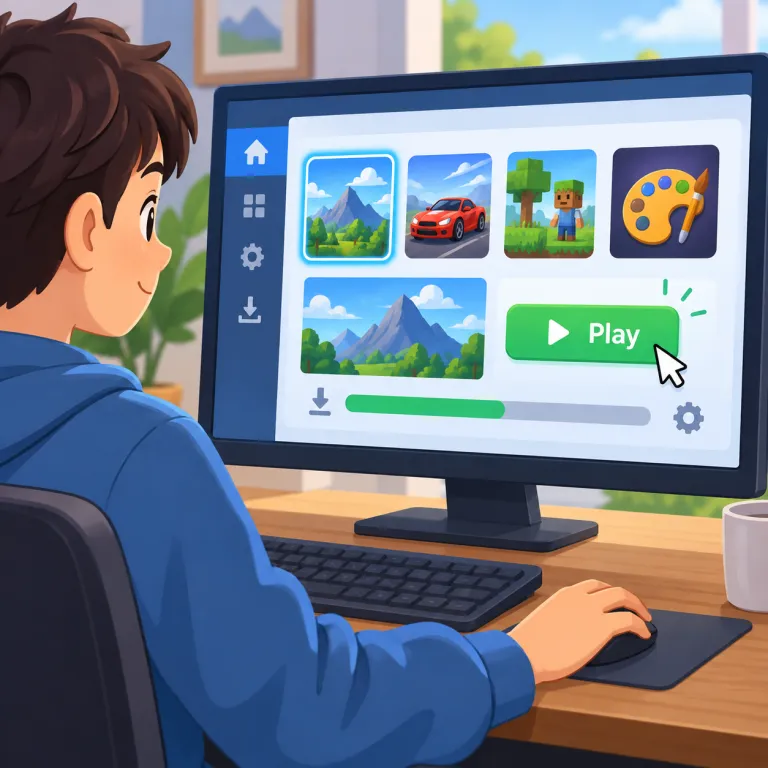 launcher（起動ソフト・noun）の覚え方イラスト