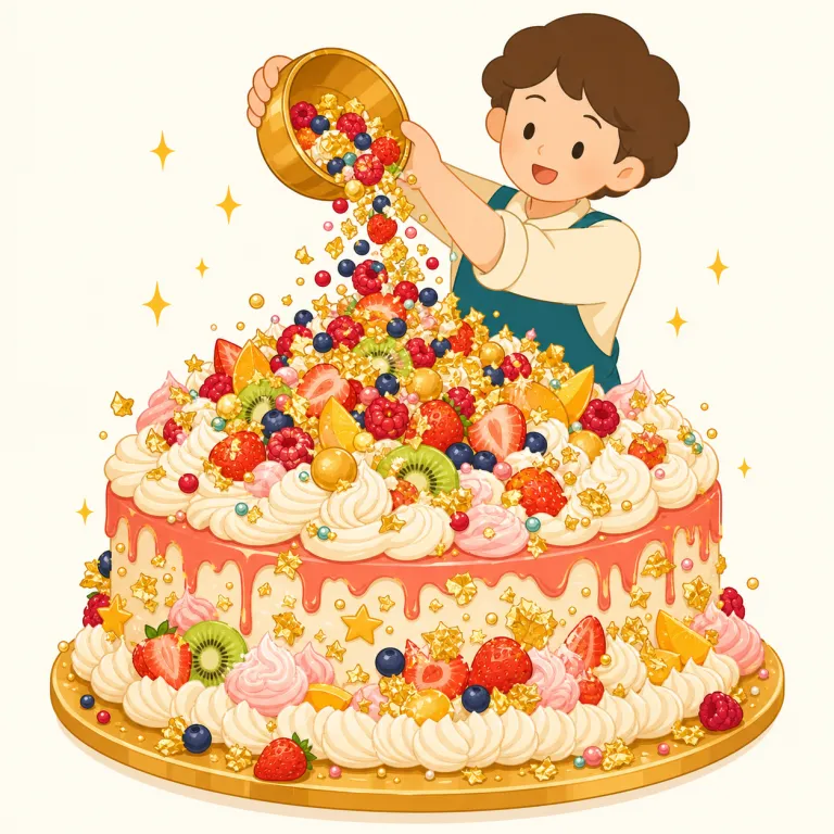lavishly（贅沢に・副詞）の覚え方イラスト — lavishly はまず形容詞 lavish「ぜいたくな・惜しみない」を押さえ、-ly が付いて「ぜいたくに」という副詞になると覚える
